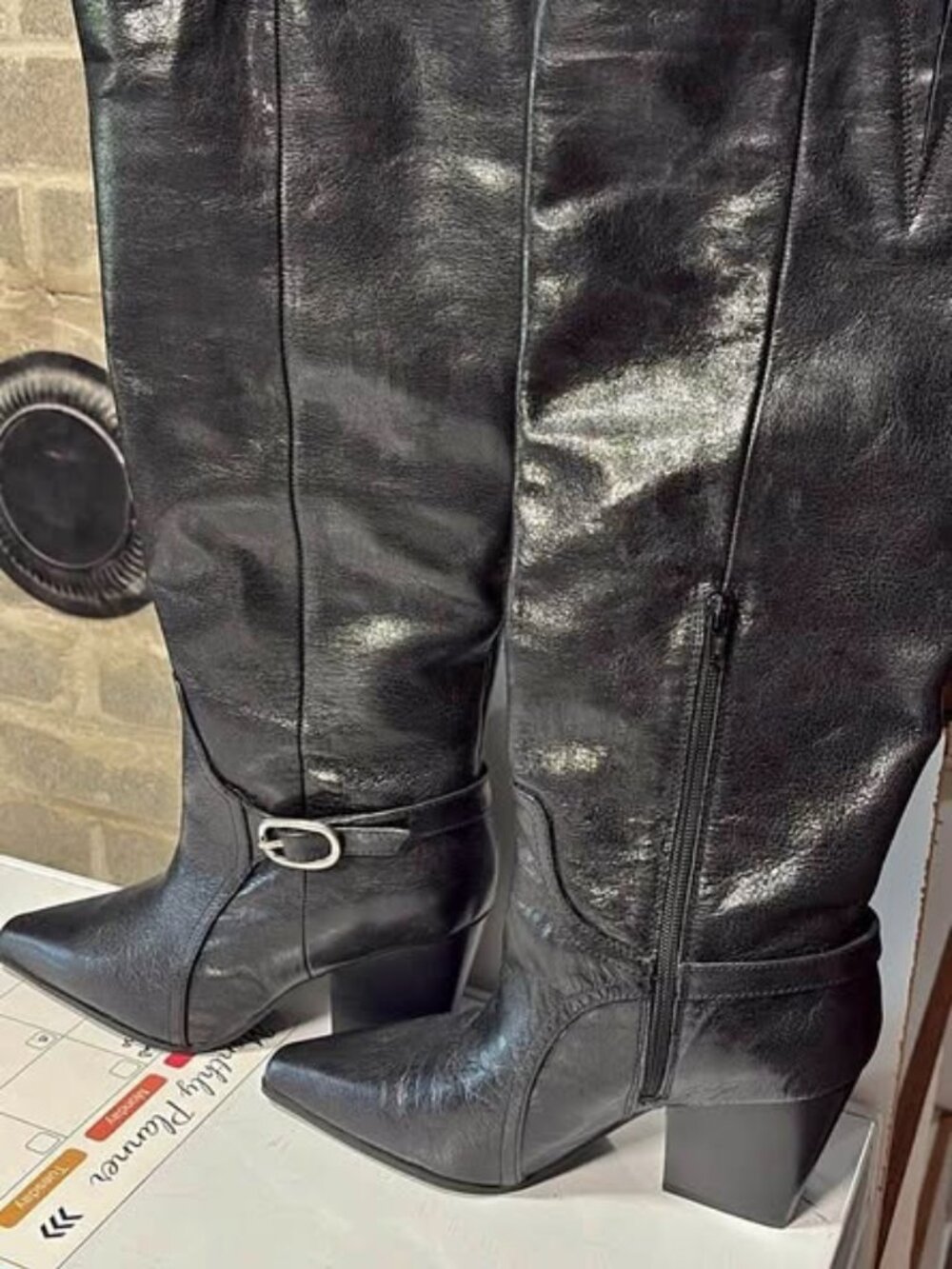 New never worn ALDO Ladies Western Influenced Knee High Boots